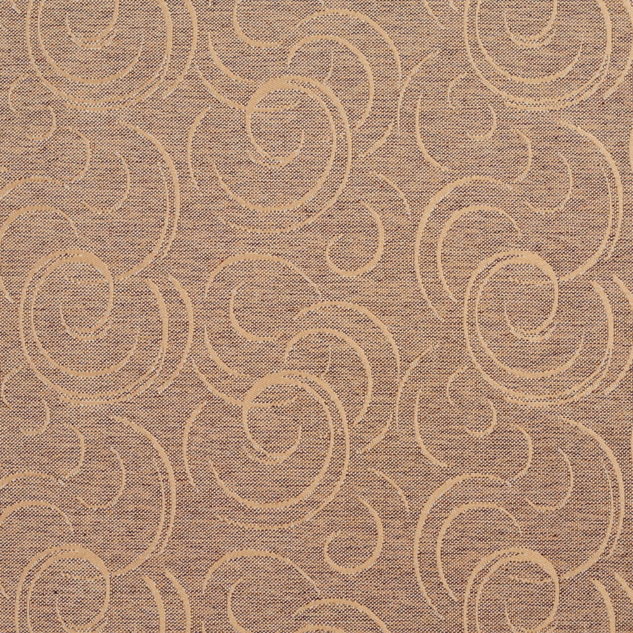 Antique Swirl - Brown Abstract & Geometric Upholstery Fabric 54 Inches"